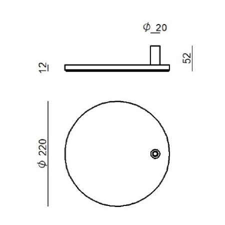 Stilnovo - Base Lampada Torino Bianca